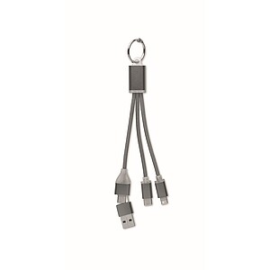 4 in 1 charging cable type C, titanium