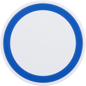 5W wireless charging pad, white/royal blue