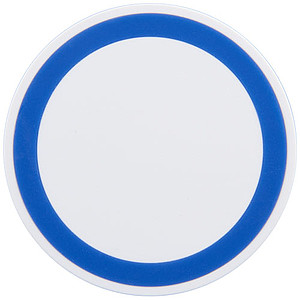 5W wireless charging pad, white/royal blue