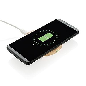 5W wood wireless charger, brown