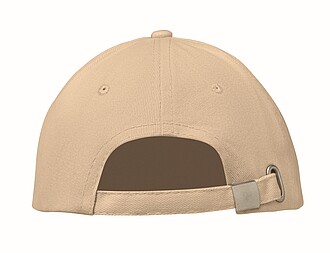 6 panel baseball cap, beige