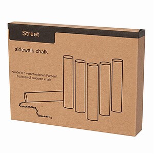 6 piece set sidewalk chalk 