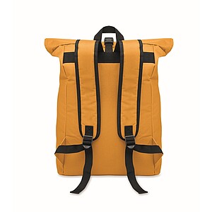 600Dpolyester rolltop backpack, ochre