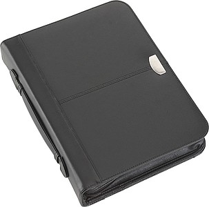 A4 Bonded leather folder Black