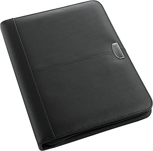 A4 Bonded leather folder Black