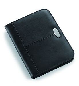 A5 Bonded leather folder Black