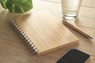 A5 ring bound Bamboo notebook
