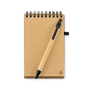 A6 cork notebook with pen
