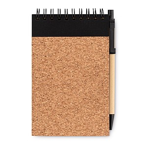 A6 cork notebook with pen
