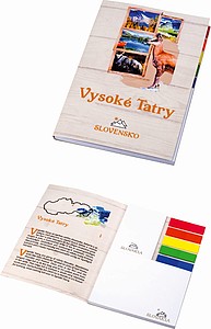 A6 notebook with note-it and markers