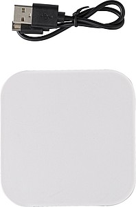 ABS charger with wireless technology and USB and micro USB ports.