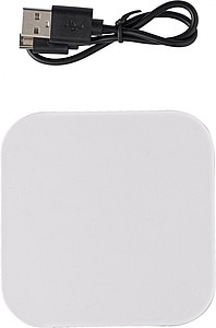 ABS charger with wireless technology and USB and micro USB ports.