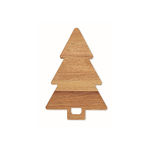 Acacia serving board Xmas tree