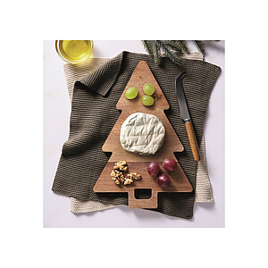 Acacia serving board Xmas tree