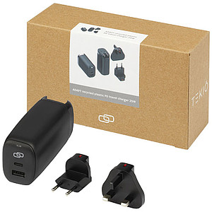 ADAPT 25W recycled plastic PD travel charger