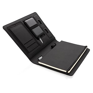 Air 5W RPET wireless charging notebook cover A5,black