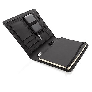 Air 5W RPET wireless charging notebook cover A5,grey