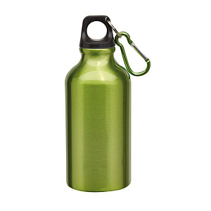 Aluminium drinking bottle "Transit", capacity approx. 400 ml,colour green