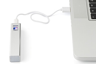 Aluminium powerbank with Li-ion battery