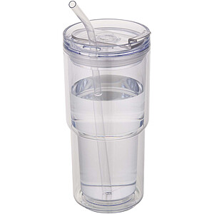 Archer 480 ml double wall plastic tumbler
