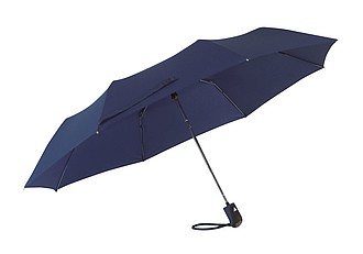 Automatic pocket umbrella "Cover" with a polyester - pongee canopy,colour dark blue