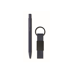 Ball pen & PU Keyring set