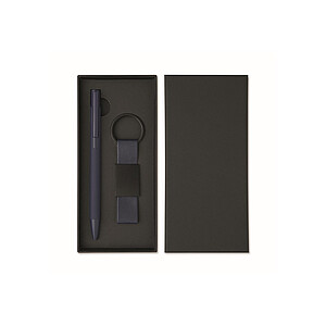 Ball pen & PU Keyring set