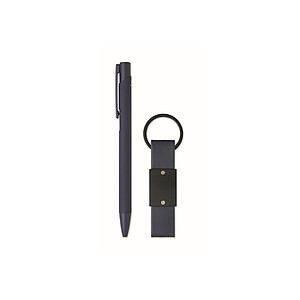 Ball pen & PU Keyring set