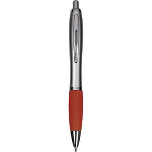 Ball pen with satin finish, burgundy
