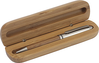 Ballpen made from bamboo Brown