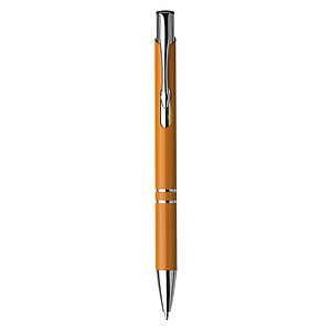 Ballpen with blue ink.Orange
