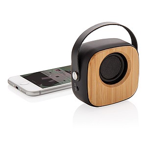 Bamboo 3W Wireless Fashion Speaker,black