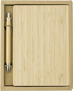 Bamboo cover notebook