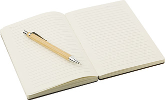 Bamboo cover notebook