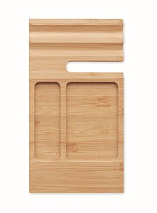 Bamboo desk phone stand
