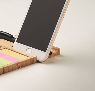 Bamboo desk phone stand