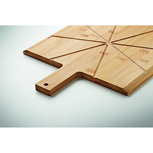 Bamboo pizza board & cutter