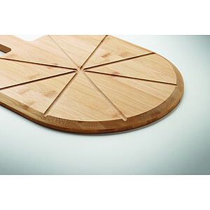 Bamboo pizza board & cutter
