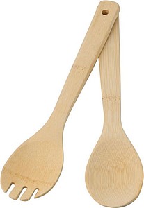 Bamboo salad cutlery Elara
