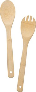 Bamboo salad cutlery Elara