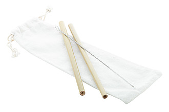 bamboo straw set