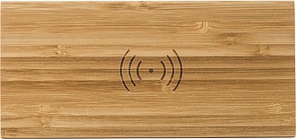 Bamboo wireless charger and clock