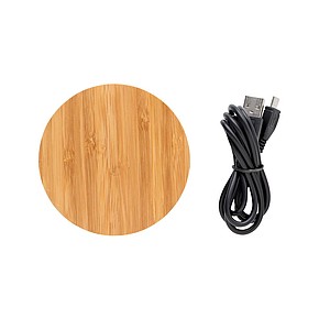 Bamboo X 5W wireless charger, brown