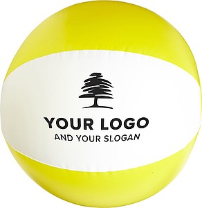 Beach ball, 35cms deflatedYellow