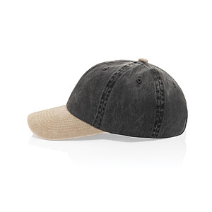 BEAU AWARE™ Washed 6 panel 270gsm cotton twill two tone cap