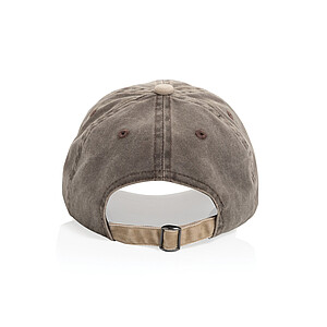 BEAU AWARE™ Washed 6 panel 270gsm cotton twill two tone cap
