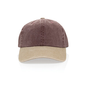 BEAU AWARE™ Washed 6 panel 270gsm cotton twill two tone cap