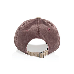 BEAU AWARE™ Washed 6 panel 270gsm cotton twill two tone cap