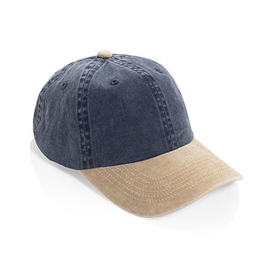 BEAU AWARE™ Washed 6 panel 270gsm cotton twill two tone cap