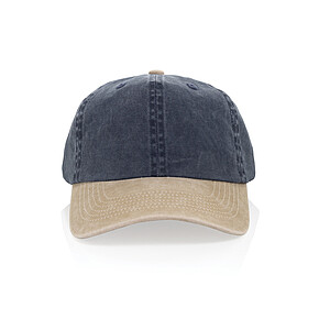 BEAU AWARE™ Washed 6 panel 270gsm cotton twill two tone cap